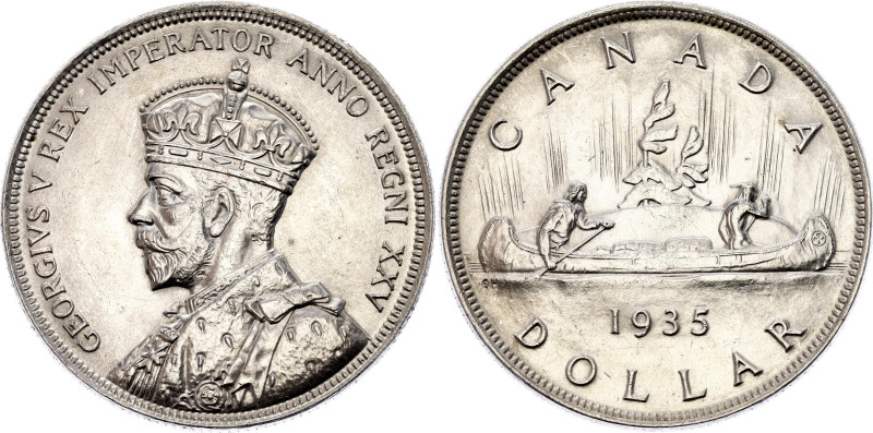 Canada 1 Dollar 1935

KM# 30, N# 447; Silver 23.33 g.; George V; 25th Annivers...