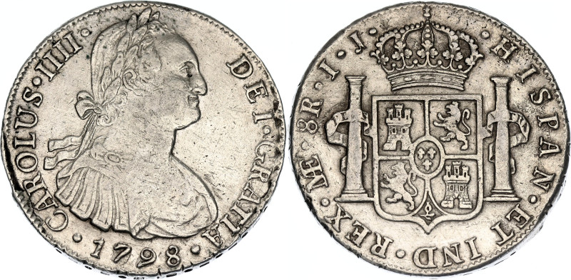 Peru 8 Reales 1798 LIMAE IJ

KM# 97, N# 35033; Silver; Charles IV; XF