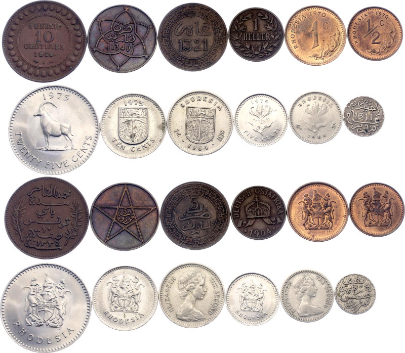 Africa Lot of 12 Coins 1894 - 1975

With Silver; Various Dates & Denomination;...