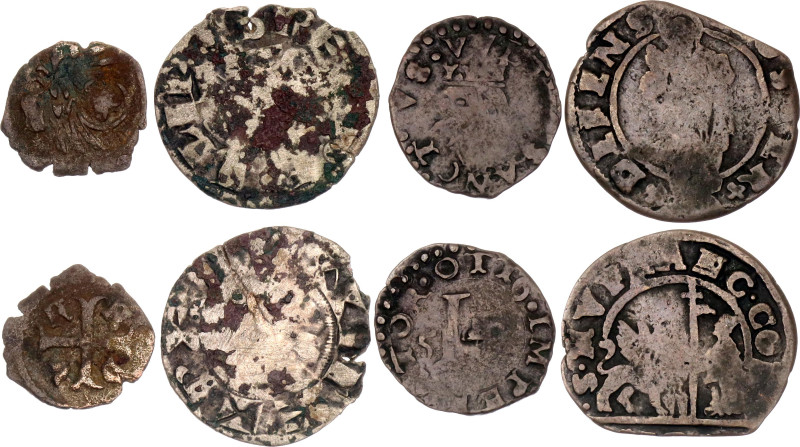 Italian States Lot of 4 Coins 13th - 16th Century (ND)

Various Rulers, States...