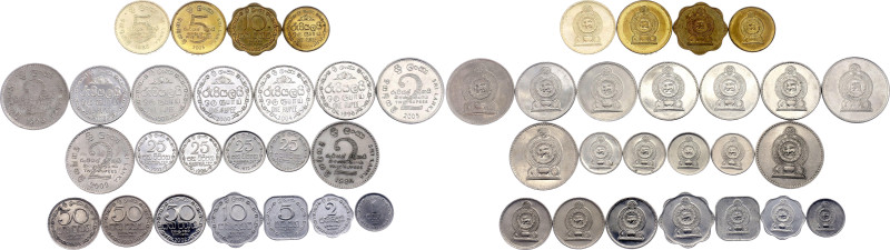 Sri Lanka Lot of 24 Coins 1975 - 2005

Various Dates & Denomination; Mostly UN...