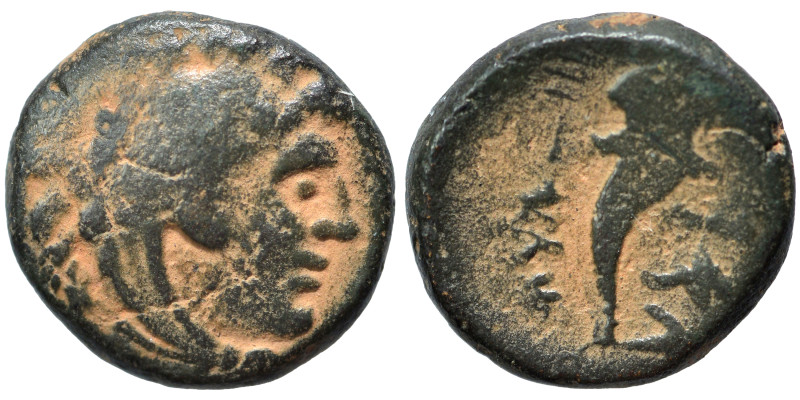 PHOENICIA. Ae (bronze, 2.97 g, 13 mm). Head of Heracles right. Rev. Cornucopia, ...