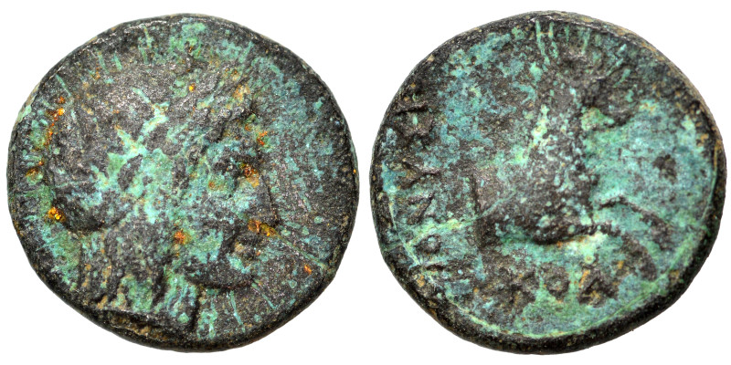 IONIA. Kolophon. Circa 330-285 BC. Ae (1.86 g, 13 mm). Laureate head of Apollo r...