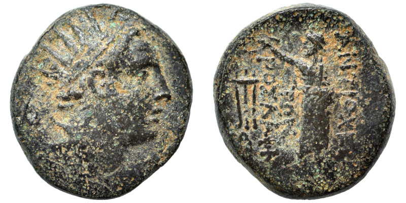 SELEUKID KINGS of SYRIA. Antiochos IV Epiphanes, 175-164 BC. Ae (bronze, 4.63 g,...