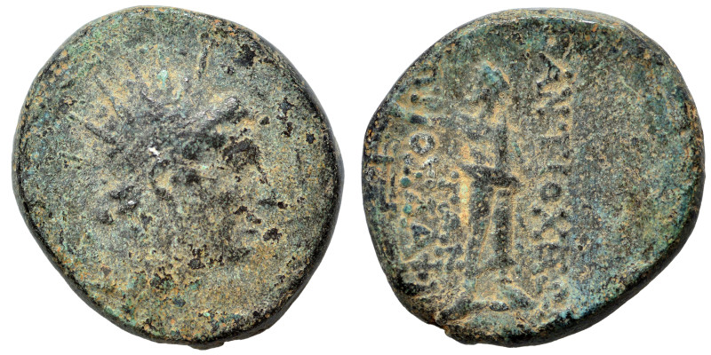 SELEUKID KINGS of SYRIA. Antiochos IV Epiphanes, 175-164 BC. Ae (bronze, 4.27 g,...