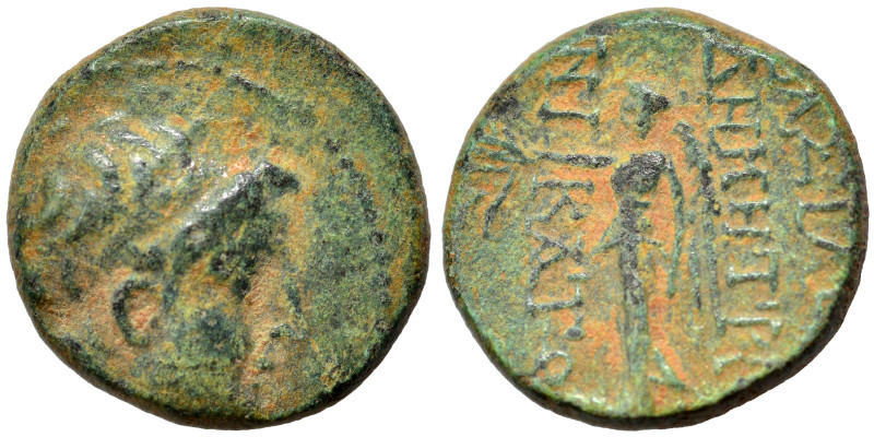 SELEUKID KINGS of SYRIA. Demetrios II Nikator, first reign, 146-138 BC. Ae (bron...