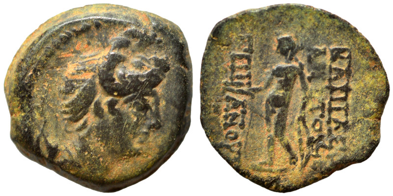 SELEUKID KINGS of SYRIA. Antiochos VIII Epiphanes (Grypos). 121/0-97/6 BC. Ae (b...