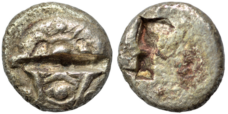 Greek. Diobol (silver, 1.43 g, 10 mm). Test cut, nearly very fine.