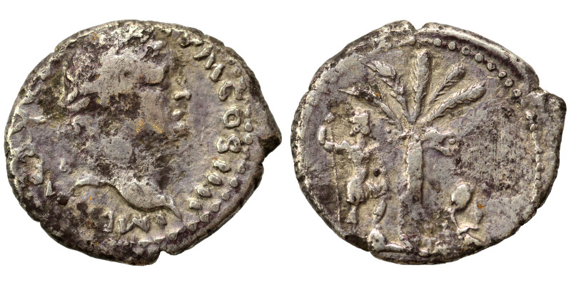 Vespasian, 69-79. Denarius (silver, 2.73 g, 18 mm), Antioch, "Judaea Capta" issu...