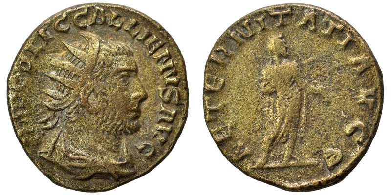 Gallienus, 253-268. Antoninianus (billon, 3.60 g, 20 mm), Antioch. IMP C P LIC G...