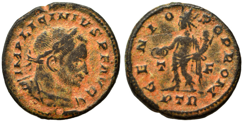 Licinius I, 308-324. Follis (bronze, 5.31 g, 23 mm), Treveri. IMP LICINIVS P F A...