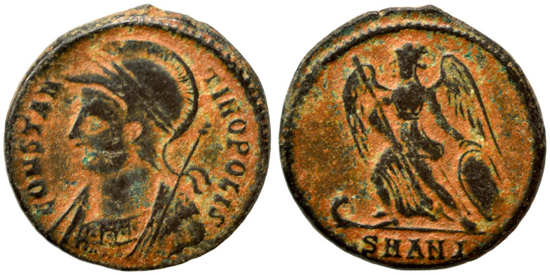 Commemorative Series, 330-354. Follis (bronze, 3.00 g, 18 mm), Antioch. CONSTAN-...