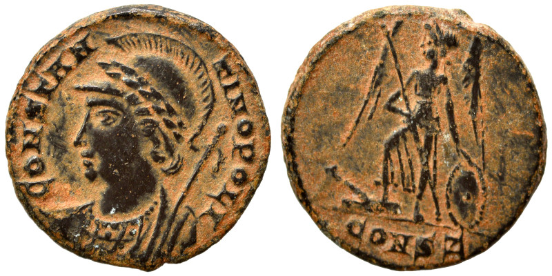 Commemorative Series, 330-354. Follis (bronze, 2.55 g, 17 mm), Antioch. CONSTAN-...