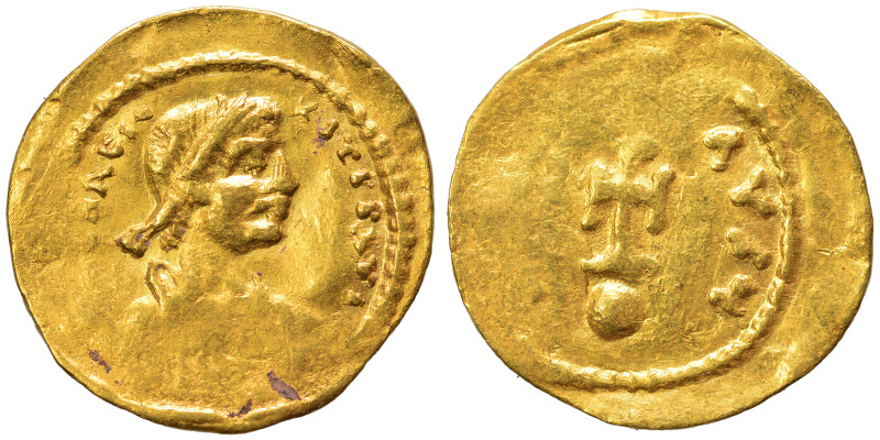 Heraclius, 610-641. Semissis (gold, 2.16 g, 18 mm), Constantinople. d N hЄRACLIЧ...