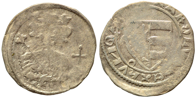 HUNGARY. Karl Robert, 1307-1342. Denár (silver, 0.46 g, 13 mm). Nearly very fine...