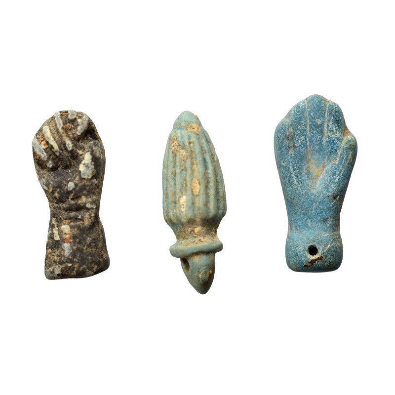 Greek-Roman. 3x Ancient objects. Sold as seen.