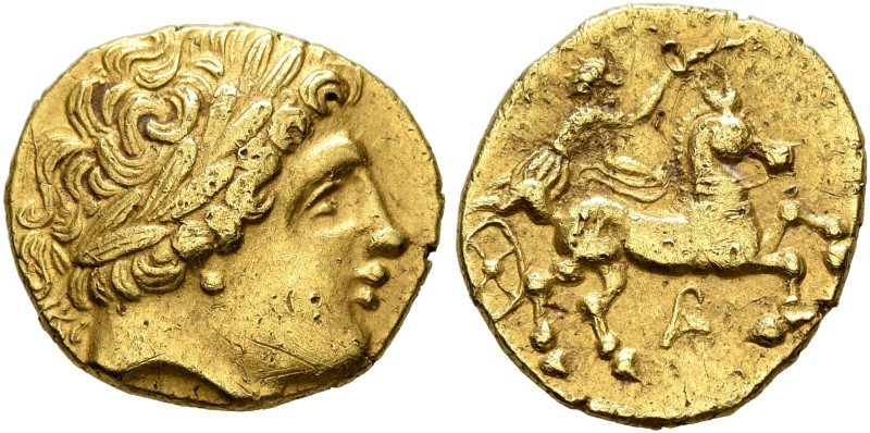 CENTRAL GAUL. Arverni (?). 3rd century BC. Quarter Stater (Gold, 12 mm, 1.77 g, ...