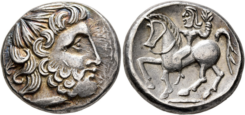 LOWER DANUBE. Uncertain tribe. Circa 2nd century BC. Tetradrachm (Silver, 23 mm,...