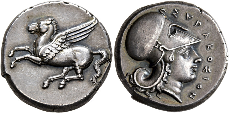 SICILY. Syracuse. Timoleon and the Third Democracy, 344-317 BC. Stater (Silver, ...