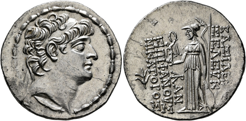 SELEUKID KINGS. Seleukos VI Epiphanes Nikator, circa 96-94 BC. Tetradrachm (Silv...