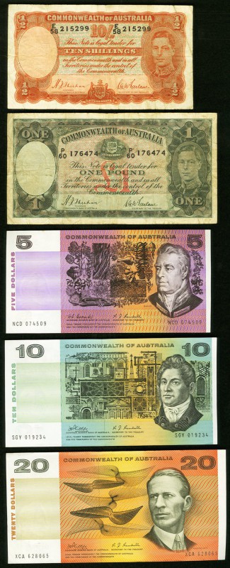 A Quintet of Notes from Australia. Fine or Better. 

HID09801242017