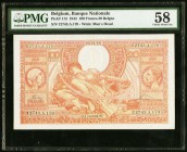 Belgium Banque National de Belgique 100 Francs - 20 Belgas 4.11.1944 Pick 113 PMG Choice About Unc 58. 

HID09801242017