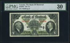 Canada Bank of Montreal 5 Dollars 2.1.1935 Ch. # 505-60-02 PMG Very Fine 30. 

HID09801242017