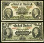 Montreal, PQ- Bank of Montreal $5 Jan. 2, 1935 Ch. # 505-60-02 Fine; $10 Jan. 3, 1938 Ch. # 505-62-04 Fine-Very Fine. 

HID09801242017