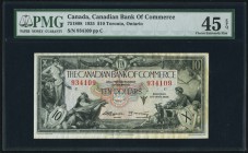 Canada Canadian Bank of Commerce 10 Dollars 2.7.1935 Ch.# 75-18-08 PMG Choice Extremely Fine 45 EPQ. 

HID09801242017