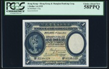 Hong Kong Hongkong & Shanghai Banking Corporation 1 Dollar 1.6.1935 Pick 172c PCGS Choice About New 58PPQ. 

HID09801242017