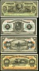 Mexico Banco del Estado de Chihuahua 5; 10 Pesos D. 1913 Pick S132a; 133a Extremely Fine; Banco De Tamaulipas 5; 10 Pesos ND (1902-14) Pick S429r; S43...
