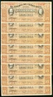 Mexico Estado de Chihuahua 20 Pesos 10.6.1915 Pick S537b, Fourteen Examples Choice About Uncirculated to Choice Crisp Uncirculated. 

HID09801242017
