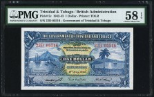 Trinidad And Tobago Government of Trinidad and Tobago 1 Dollar 1.5.1942 Pick 5c PMG Choice About Unc 58 EPQ. 

HID09801242017
