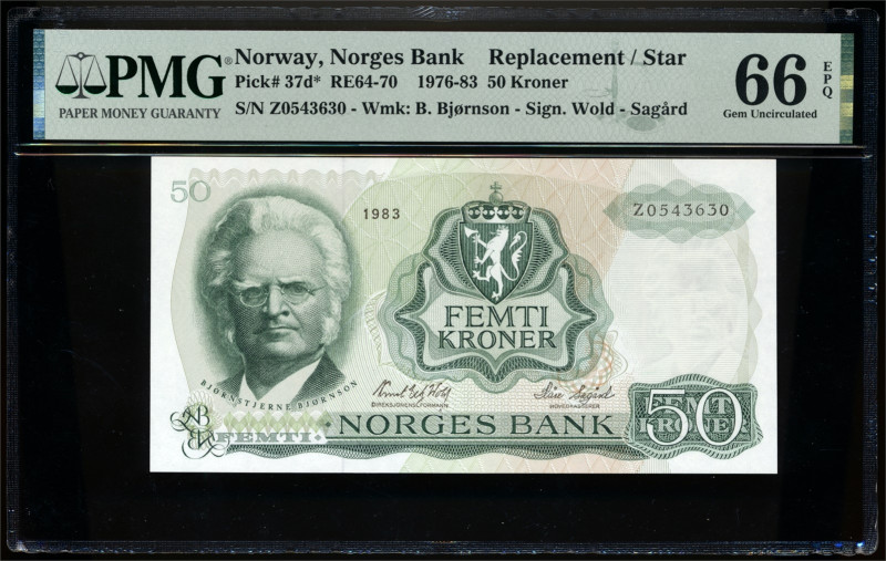 * 50 Kroner 1983 Z0543630 PMG 66EPQ, Pick 37d*. https://www.pmgnotes.com/certloo...