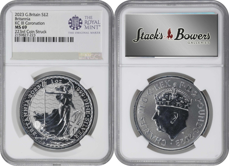 2023 King Charles III Coronation Britannia 1oz Silver Bullion Coin. First Strike...