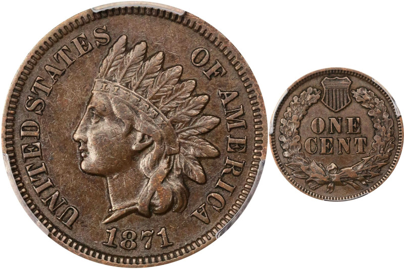 1871 Indian Cent. EF-45 (PCGS).
PCGS# 2100. NGC ID: 227V.

Estimate: $400