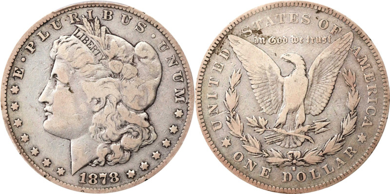 1878-S Morgan Silver Dollar. VAM-57. Top 100 Variety. Long Arrow Shaft. Fine Det...