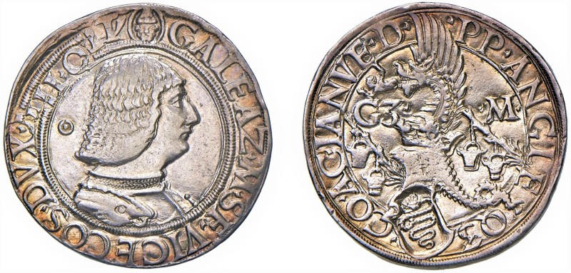 MILANO - GALEAZZO MARIA SFORZA (1468-1476) - Testone
Argento - 9,70 gr. - Diam....