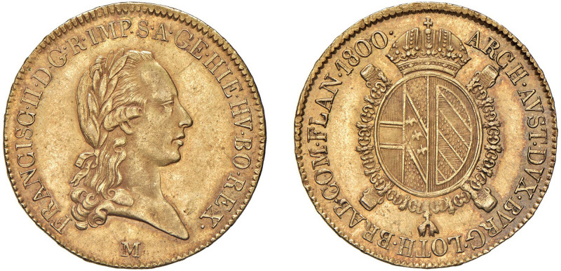MILANO - FRANCESCO II D'ASBURGO (1792-1800) - Sovrana di Fiandra 1800
Oro - 11,...