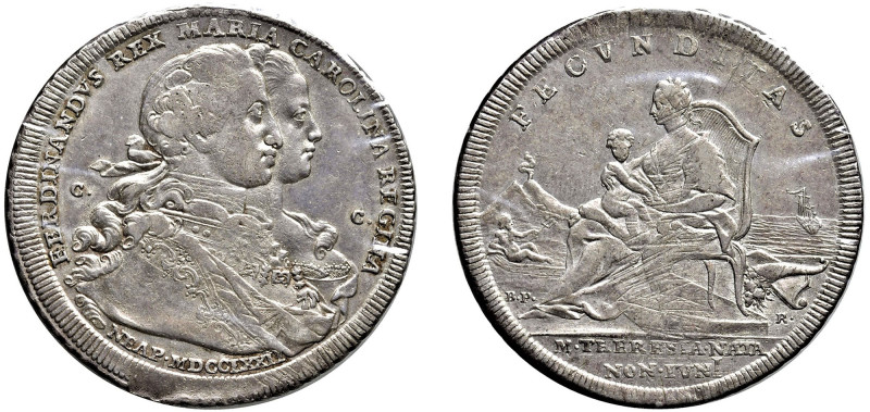 NAPOLI - FERDINANDO IV (1759-1799) - Piastra da 120 grana 1772
Argento - 25,38 ...