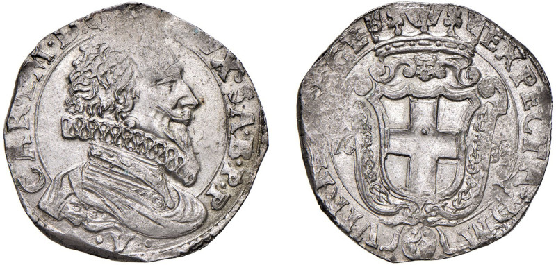 CARLO EMANUELE I (1580-1630) - Fiorino 1630, II tipo, Vercelli
Argento/Mistura ...