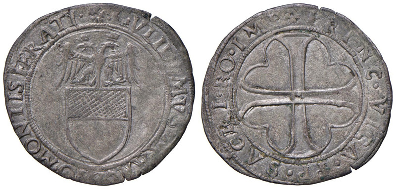 Casale - Guglielmo II Paleologo (1494-1518) Grosso - D/ GVLIELMVS MARCHIO MONTIS...