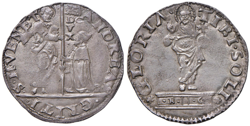 Venezia - Andrea Gritti (1523-1538) Mocenigo o Lira - D/ ANDREAS - GRITI - S M V...