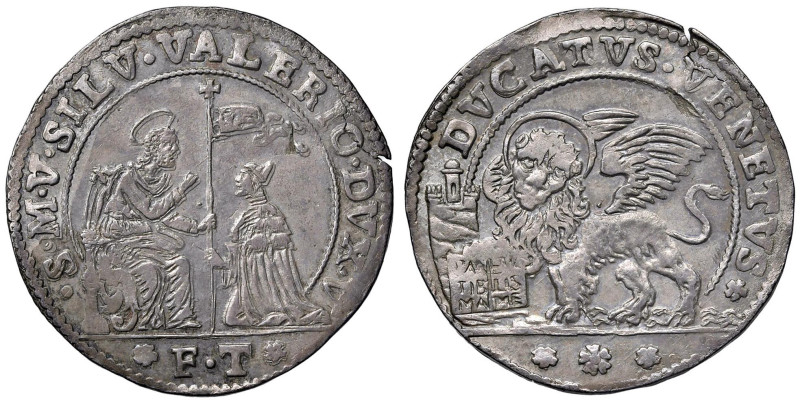 Venezia - Silvestro Valier (1694-1700) Ducato - D/ S M V SILV VALERIO DVX V, San...