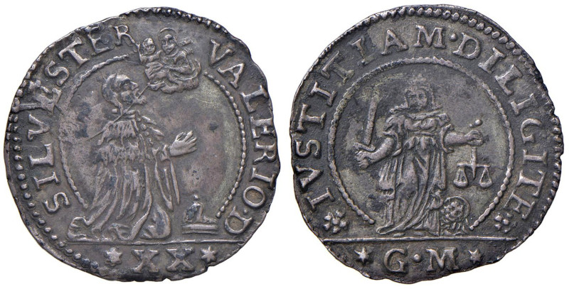 Venezia - Silvestro Valier (1694-1700) Liretta - D/ SILVESTER - VALERIO D, il Do...