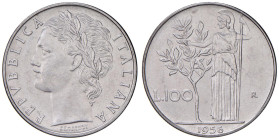 Repubblica Italiana (dal 1946) 100 Lire 1956 Minerva - Gig. 93 Ac 7,97 g NC

 

FDC