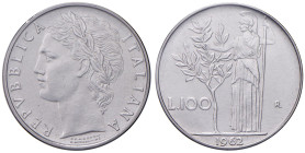 Repubblica Italiana (dal 1946) 100 Lire 1962 Minerva - Gig. 99 Ac NC • Sigillata G. Erpini qFDC.

qFDC
