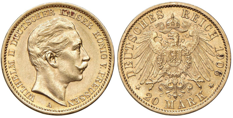 Germania - "Prussia" Wilhelm II (1888-1918) 20 marchi 1906 - KM 521 Jaeger 252 A...