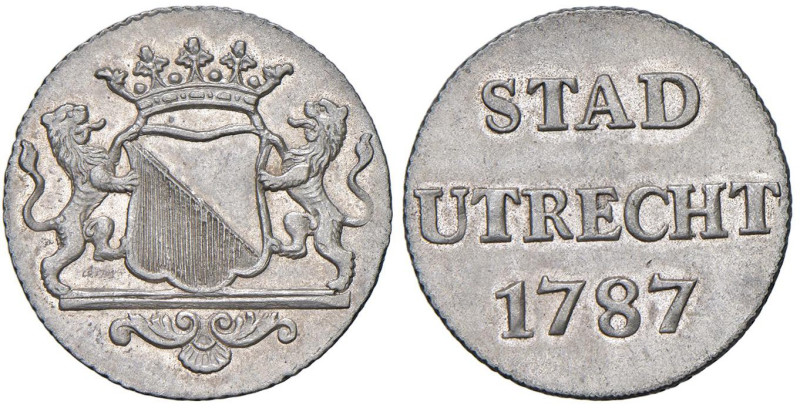 Olanda - Utrecht Provincie (1581-1795) Utrecht Stad - Duit 1787 - KM 91a Ag 3,05...