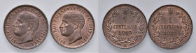 Savoia - Vittorio Emanuele III. Insieme di 2 monete da 1 centesimo 1903.

 

Come da foto